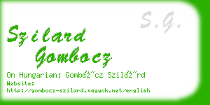 szilard gombocz business card